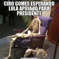CIRO GOMES ESPERANDO LULA APOIA LO PARA PRESIDENTE