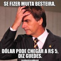 SE FIZER MUITA BESTEIRA, DÓLAR PODE CHEGAR A R$ 5, DIZ GUEDES.