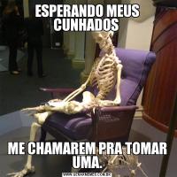 ESPERANDO MEUS CUNHADOS ME CHAMAREM PRA TOMAR UMA.