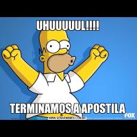 UHUUUUUL!!!!TERMINAMOS A APOSTILA