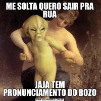 ME SOLTA QUERO SAIR PRA RUAJAJA TEM PRONUNCIAMENTO DO BOZO