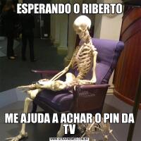 ESPERANDO O RIBERTOME AJUDA A ACHAR O PIN DA TV