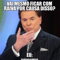 VAI MESMO FICAR COM RAIVA POR CAUSA DISSO?EU: