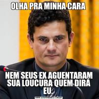 OLHA PRA MINHA CARA NEM SEUS EX AGUENTARAM SUA LOUCURA QUEM DIRÁ EU. 