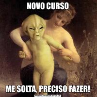 NOVO CURSOME SOLTA, PRECISO FAZER!