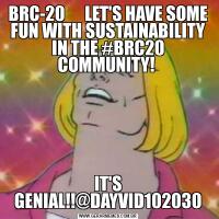 BRC-20      LET'S HAVE SOME FUN WITH SUSTAINABILITY IN THE #BRC20 COMMUNITY! IT'S GENIAL!!@DAYVID102030