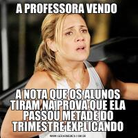 A PROFESSORA VENDO A NOTA QUE OS ALUNOS TIRAM NA PROVA QUE ELA PASSOU METADE DO TRIMESTRE EXPLICANDO