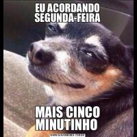 EU ACORDANDO SEGUNDA-FEIRAMAIS CINCO MINUTINHO 