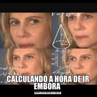CALCULANDO A HORA DE IR EMBORA 