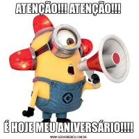 ATENÇÃO!!! ATENÇÃO!!!É HOJE MEU ANIVERSÁRIO!!!!