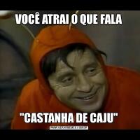 VOCÊ ATRAI O QUE FALA