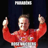 PARABÉNS ROSE VAICBERG