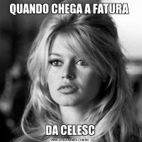 QUANDO CHEGA A FATURA DA CELESC