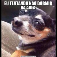 EU TENTANDO NÃO DORMIR NA AULA