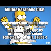 Muitos Parabéns Cila! Que tenhas tido um dia cheio de alegrias junto dos que mais amas que que os próximos anos sejam repletos de alegria, saúde e paz. Beijinhos