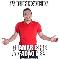 TÁ DE BRINCADEIRACHAMAR ESSE SAFADÃO NÉ? 