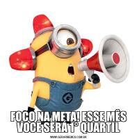 FOCO NA META! ESSE MÊS VOCÊ SERÁ 1° QUARTIL