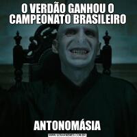 O VERDÃO GANHOU O CAMPEONATO BRASILEIROANTONOMÁSIA