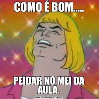 COMO É BOM.....PEIDAR NO MEI DA AULA.