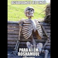 AGUARDANDO LEO LINDOPARA X1 EM ROSHAMUUL