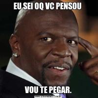 EU SEI OQ VC PENSOU VOU TE PEGAR.