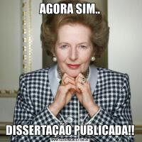 AGORA SIM..DISSERTAÇÃO PUBLICADA!!