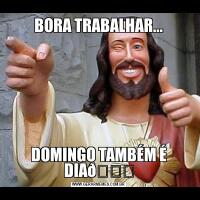 BORA TRABALHAR...DOMINGO TAMBÉM É DIA