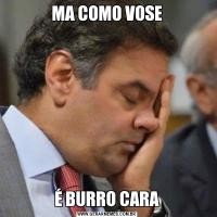 MA COMO VOSEÉ BURRO CARA