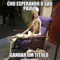 CHU ESPERANDO O SAO PAULOGANHAR UM TITULO 