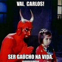 VAI,  CARLOS!SER GAÚCHO NA VIDA.