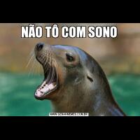 NÃO TÔ COM SONO