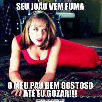 SEU JOÃO VEM FUMAO MEU PAU BEM GOSTOSO ATÉ EU GOZAR!!!
