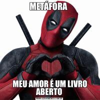 METÁFORA  MEU AMOR É UM LIVRO ABERTO