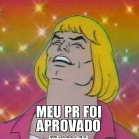 MEU PR FOI APROVADO