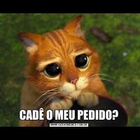CADÊ O MEU PEDIDO?