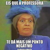 EIS QUE A PROFESSORATE DÁ MAIS UM PONTO NEGATIVO 