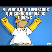 EU VENDO QUE O VEREADOR QUE GANHOU APOIA OS JOVENS