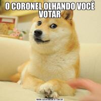 O CORONEL OLHANDO VOCÊ VOTAR