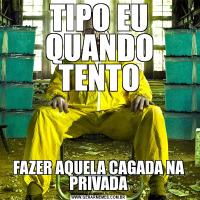 TIPO EU QUANDO TENTOFAZER AQUELA CAGADA NA PRIVADA
