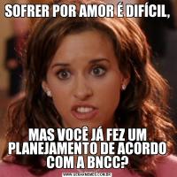 SOFRER POR AMOR É DIFÍCIL,MAS VOCÊ JÁ FEZ UM PLANEJAMENTO DE ACORDO COM A BNCC?