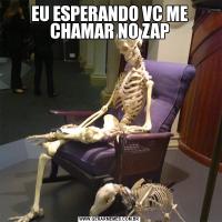 EU ESPERANDO VC ME CHAMAR NO ZAP
