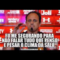 EU ME SEGURANDO PARA NÃO FALAR TUDO QUE PENSO E PESAR O CLIMA DA SALA 