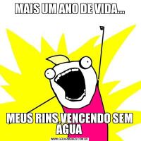 MAIS UM ANO DE VIDA...MEUS RINS VENCENDO SEM ÁGUA