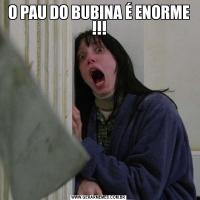 O PAU DO BUBINA É ENORME !!!