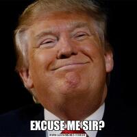 EXCUSE ME SIR?