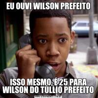EU OUVI WILSON PREFEITOISSO MESMO, É 25 PARA WILSON DO TÚLLIO PREFEITO
