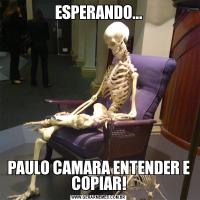 ESPERANDO...PAULO CAMARA ENTENDER E COPIAR!