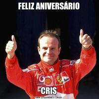 FELIZ ANIVERSÁRIOCRIS