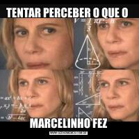 TENTAR PERCEBER O QUE O MARCELINHO FEZ
