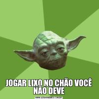 JOGAR LIXO NO CHÃO VOCÊ NÃO DEVE